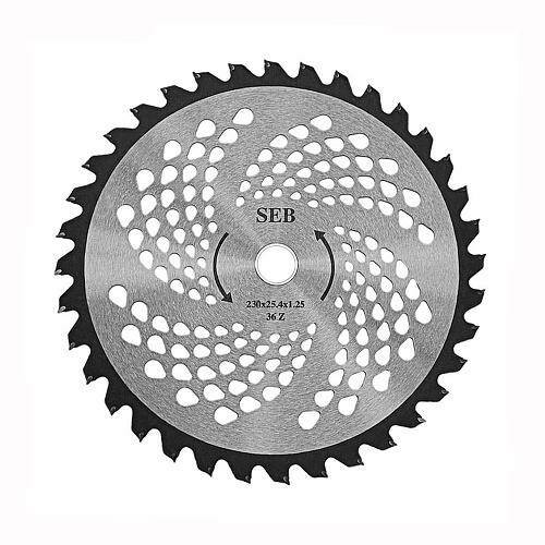Нож для газонокосилки 36-и лопастной с победитом 255*25,4*1,25