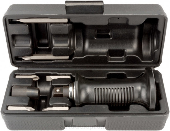 40009 Отвертка ударная (анатомич., 6 насадок, футляр) АвтоДело