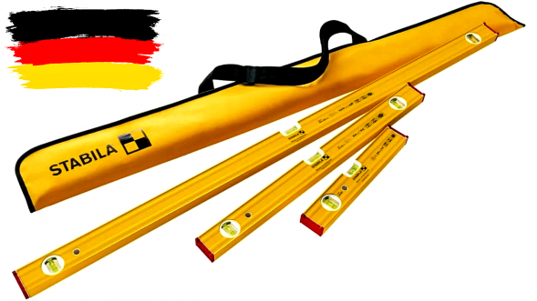 Набор Уровней Pro Set 80AS (80AS-2 60,120 см; 80AS 30 см; сумка для ватерпасов STABILA