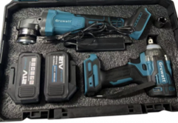 Набор аккумляторный (УШМ и Гайковерт), 21v, 4Ah 2 акк