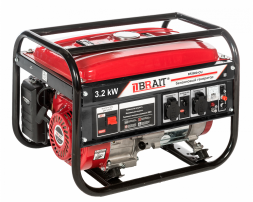 Генератор бензиновый BR3800-CU (2,9/3,2кВт,220В,50Гц) медная обмотка BRAIT