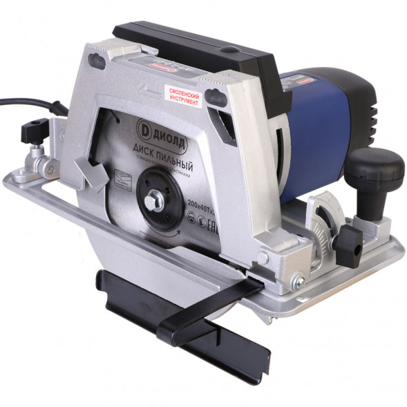 Пила ручная электрическая дисковая 2000Вт 200мм  (ДП-2,0-01) ДИОЛД