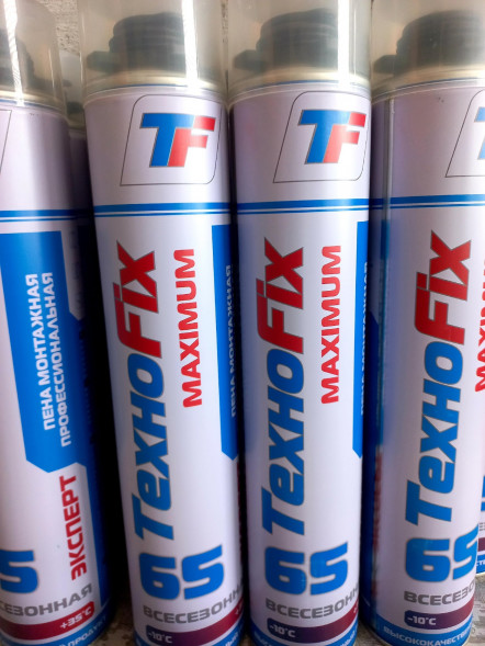 Пена монтажная 2в1 Texnofix 65 (15 шт)