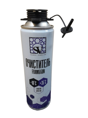 Очиститель монтажной пены 500 мл (350г) SV CLEANER FOAM&amp;GUN
