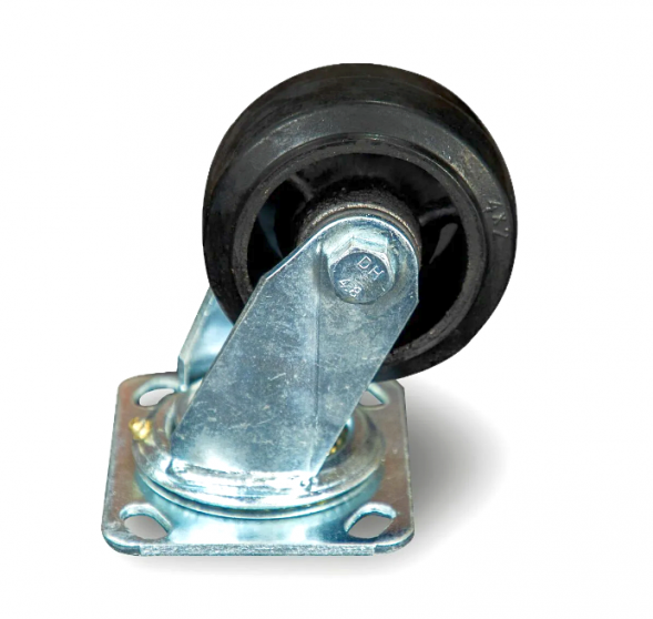 Колесо большегрузное обрезиненное поворотное (100) 130/4,0. SCD 42