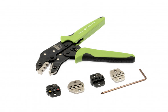 417270 Набор для обжима клемм профессиональный, 5 губок-матриц, 7 предм.