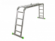 Лестница алюминиевая трансформер мультифункциональная 4*4 123/220/454, 14,4 кг (467)