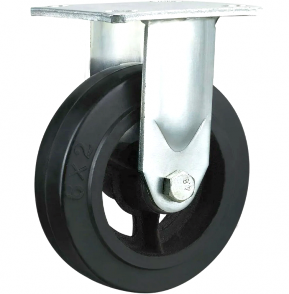 Колесо большегрузное обрезиненное 4&quot; (100мм) 130/4,0 не поворотное FCD 46