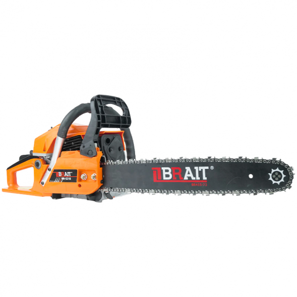 Пила цепная бензиновая BR-5218 (18&#039; 2,1 кВт, 49,3см., 0,325 1,5 72зв., легкий пуск) BRAIT