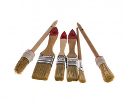 Набор кистей малярных 6 шт.(плоские 3/4&quot;,1&quot;,1,5&quot;, круглые №2,№4, тонкие №1) Universe