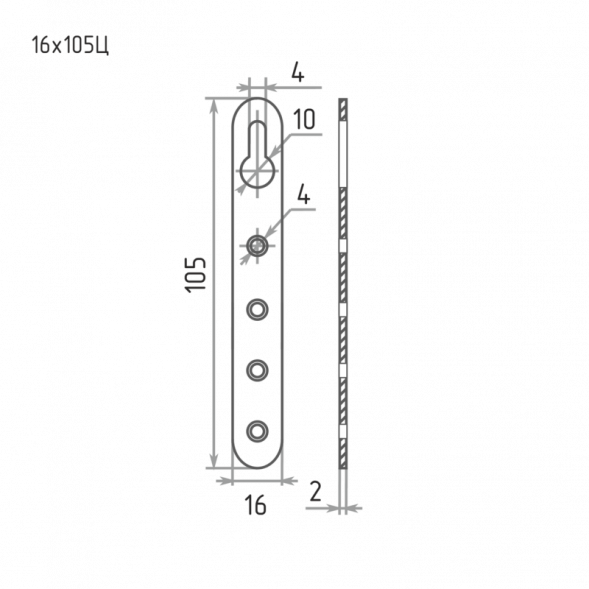 Подвеска 16x105 Ц  "Нора-М"