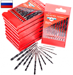 Набор сверл по металу из 13шт.1,5-6,5мм Тулмаш