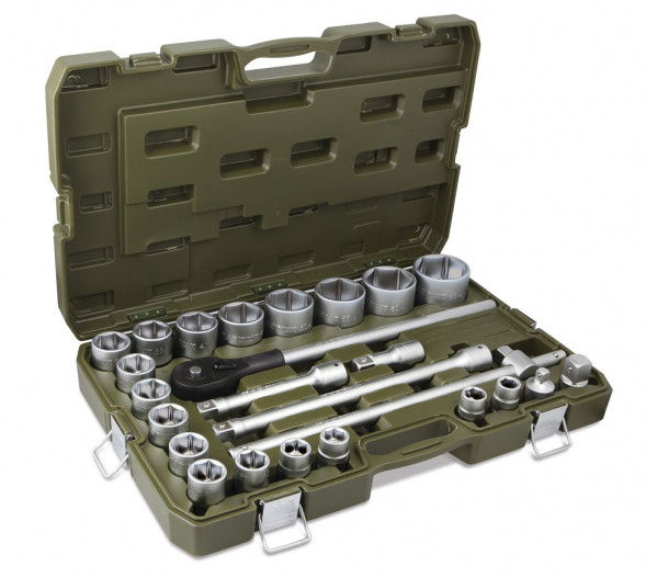 630725 Набор головок и принадлежностей 3/4&quot;, 25предм.