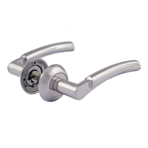 Ручка дверная AL 99А AL хром &quot;Нора-М&quot;