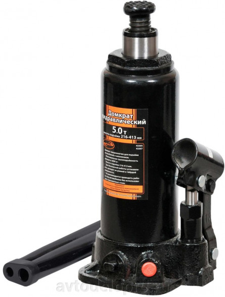 43305 Домкрат гидр.5,0т (216-413мм) АвтоДело