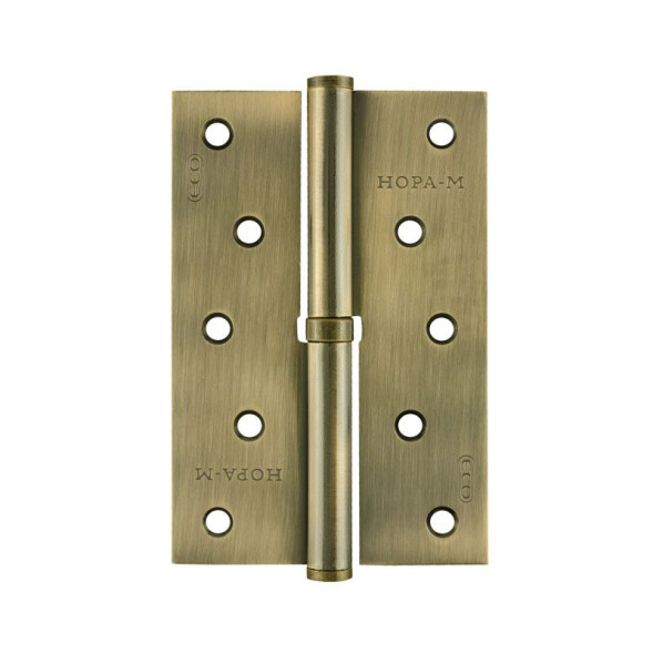 Петля сталь 750-5&quot;-FНР-ЕСО (брон.покр.)правая (120*80*2,5)  &quot;Нора-М&quot;