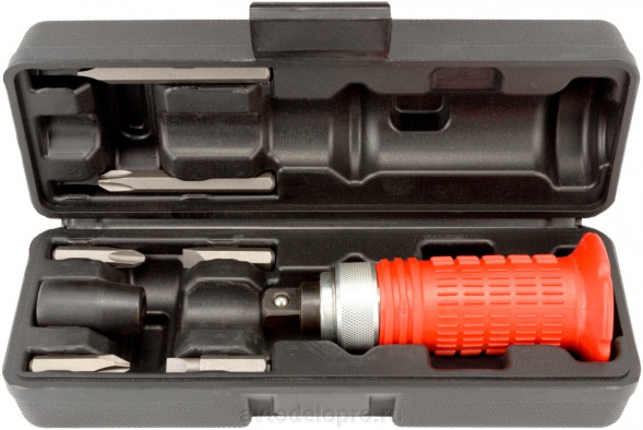 40001 Отвертка ударная (протектор;6насадок;футляр) АвтоДело