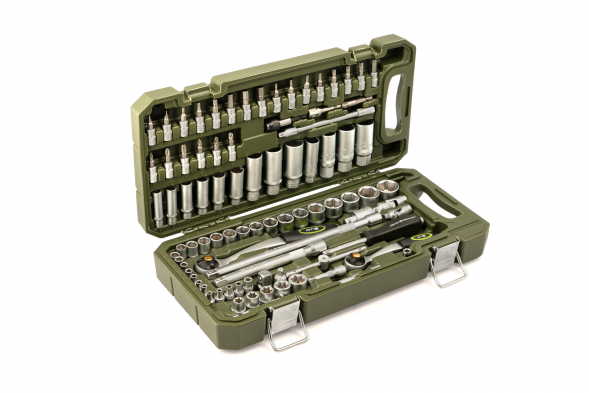 610788 Набор головок и принадлежностей 1/4", 3/8", 88 предметов