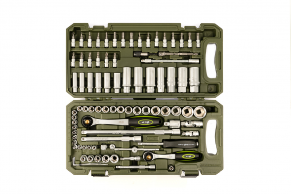 610788 Набор головок и принадлежностей 1/4", 3/8", 88 предметов