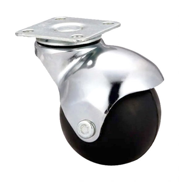 Колесо  поворотное,на площадке 40мм  (шарик,оцинк.)  5005040