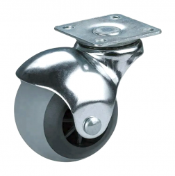 Колесо  поворотное,на площадке 40мм  (шарик,оцинк.)  5005040