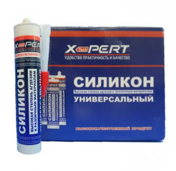 Силикон универсальный герметик под пистолет (бесцветный) Х-Pert (24 шт)