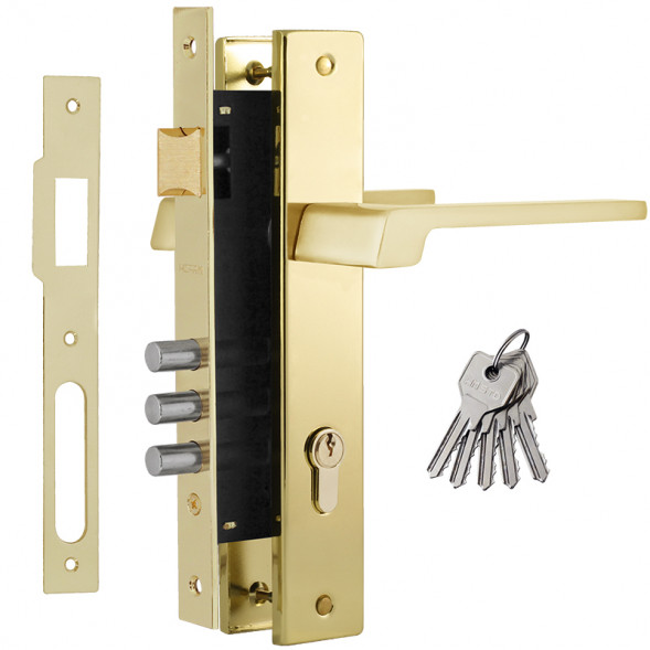 Замок врез. N111-85 М  (золото)  &quot;Нора-М&quot;