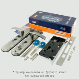 Замок врез. N200-68 (3В-200) П (мат.никель-черн.никель)  &quot;Нора-М&quot;