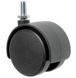 Колесо мебельное 50мм болт М10 черн.пластик  6003050