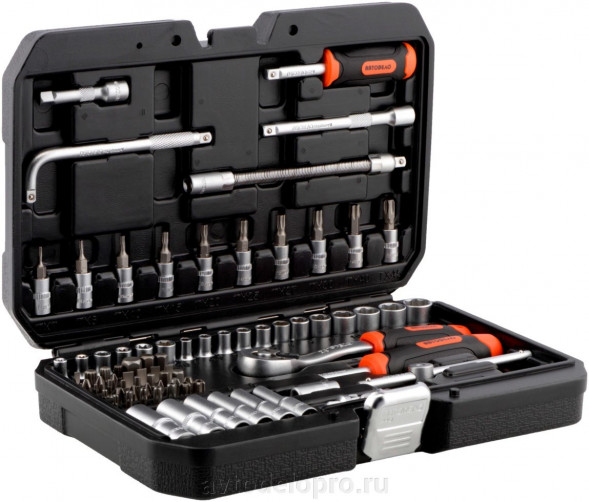 39881 Набор головок торцевых 81пр.1/4&quot; DR АвтоДело