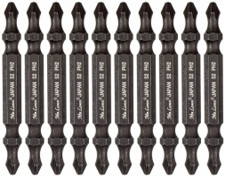 Насадки Mr.Logo с ограничителем двухсторонняя 65PH2-PH2 Torsion (S2) JAPAN  (10шт)