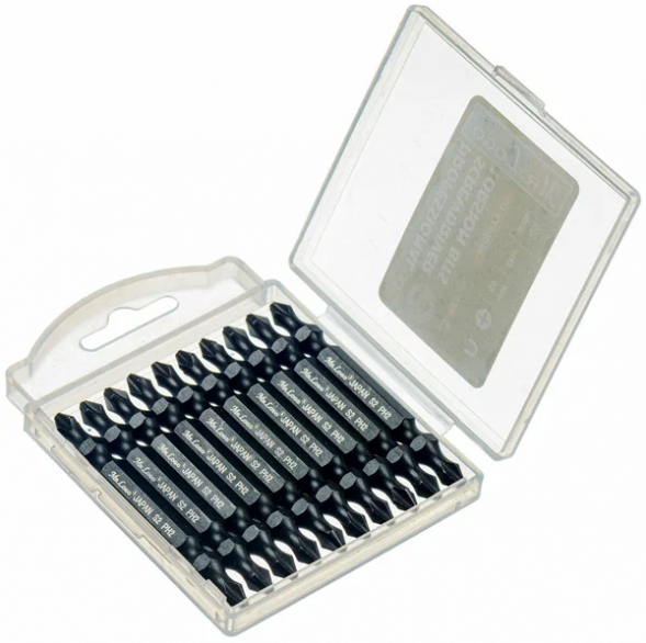 Насадки Mr.Logo с ограничителем двухсторонняя 65PH2-PH2 Torsion (S2) JAPAN  (10шт)