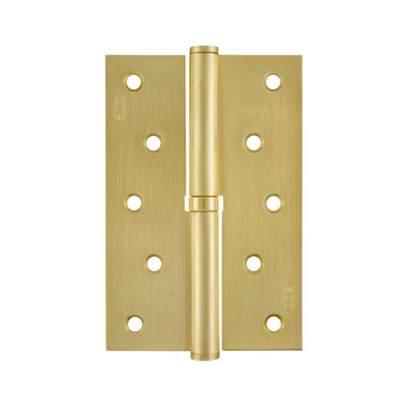 Петля сталь 750-5&quot;-FНР-ЕСО (мат.латун.покр.)правая  (120*80*2,5)  &quot;Нора-М&quot;