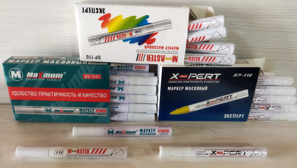 Маркер белый (корректор) (12 шт).