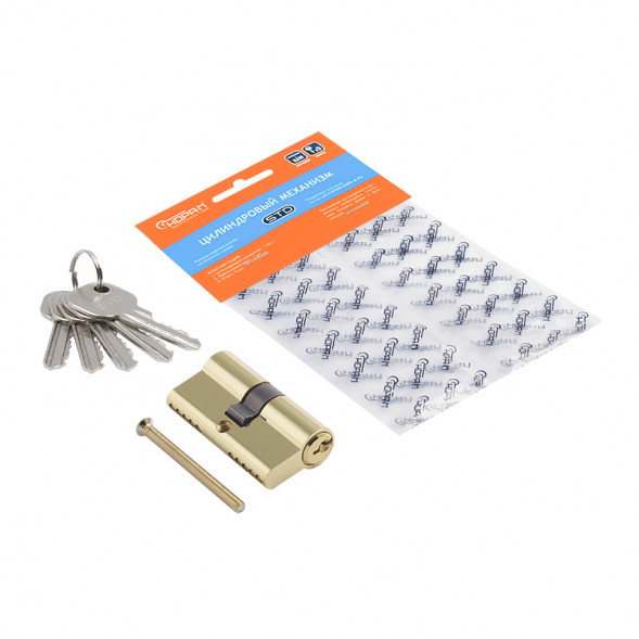 Цилиндр.мех-м ЕСО AL Л-80 (латунь) (40-40)  &quot;Нора-М&quot;