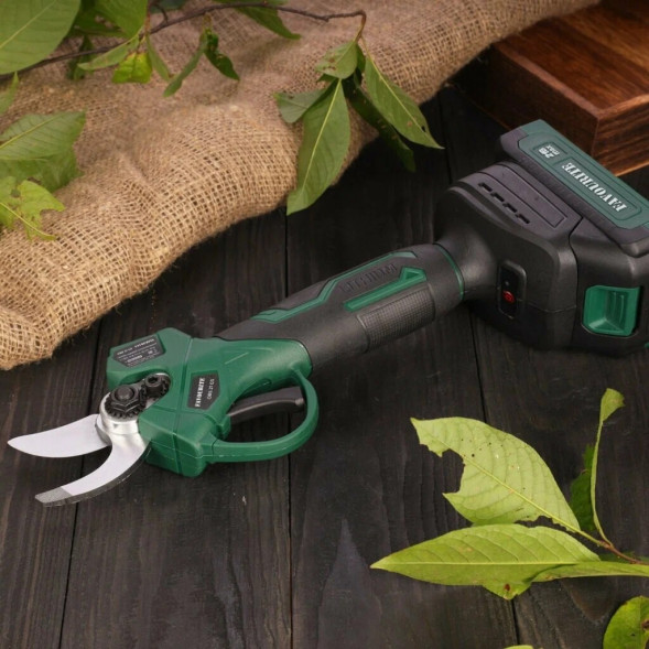 Секатор садовый OBS 21 GS акк. 21В, 2Ач, 25мм, бесщеточный FAVOURITE