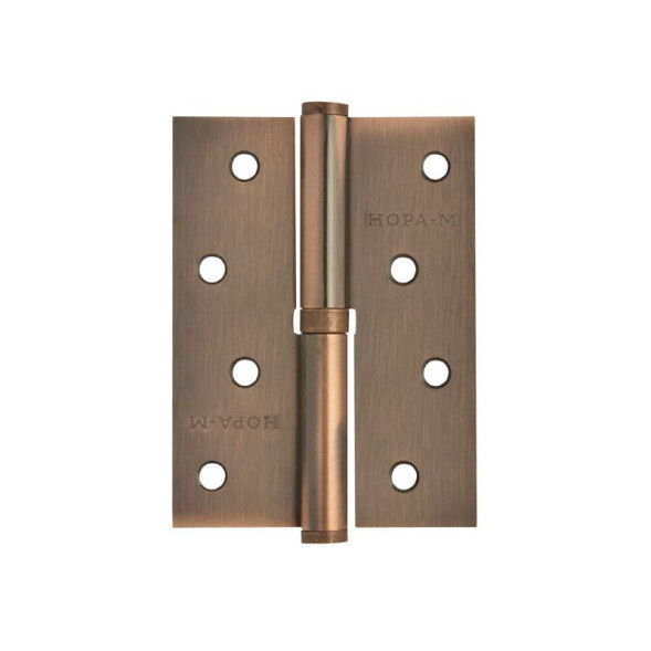 Петля сталь 750-4&quot; (медн.покр.)правая (100*75*2,7) №2  &quot;Нора-М&quot;