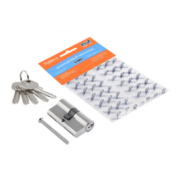 Цилиндр.мех-м ЕСО AL Л-80 (хром) (40-40)  &quot;Нора-М&quot;