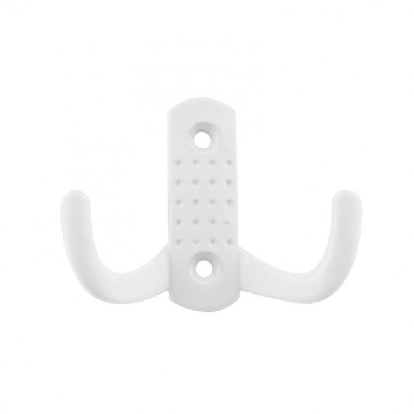 Крючок-вешалка №10 пол. (белый)  "Нора-М"