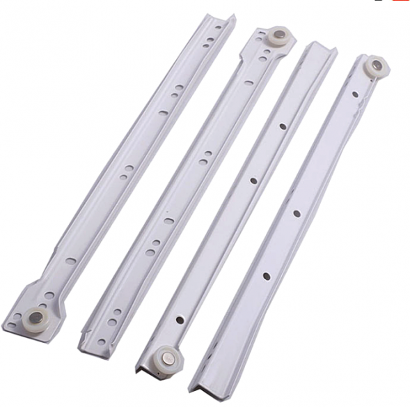 Роликовая направляющая (2шт.) 300/0,8 мм белый StahlBuro (25)