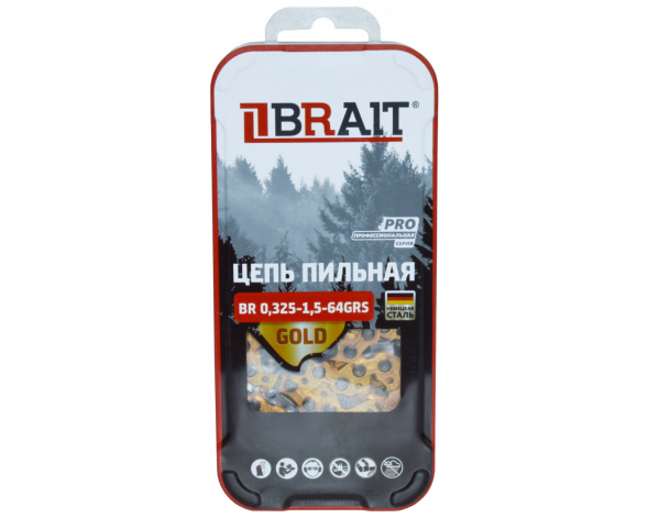 Цепь пильная BR 0,325-1,5-64GRS BRAIT Gold