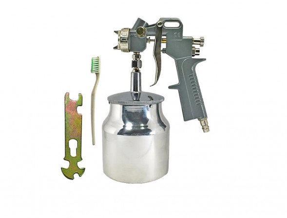 Пистолет для краскопульта S-990S 1000мл (нижний бачок) СЕБ