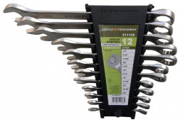 511128 Набор ключей комбинированных дюймовых  -12шт.(1/4", 5/16"11/32",3-8"... пластик.холдер