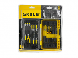 Набор бит 23PC (23 предметов, S2 сталь) SKOLE