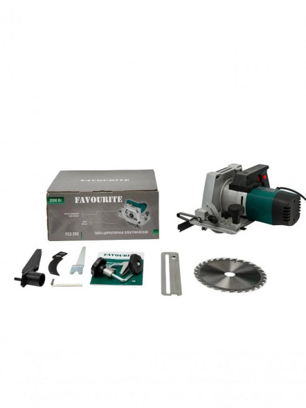 Пила циркулярная FCS 200  2000Вт, ф200мм 6000об/мин FAVOURITE