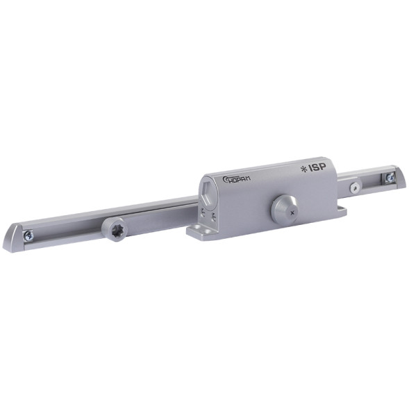 Доводчик ISPARUS 430 SLIDER (до 100кг) (серый) морозостойкий со скользящей тягой