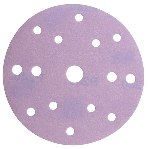 Абразивный круг SMIRDEX 740 Ceramic, D=150мм Р 180 15 отверстий