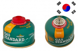 Газ баллон GAS STANDARD (TBR-230) для портативных приборов - 230 г, резьбовой, «Tourist» (24шт)