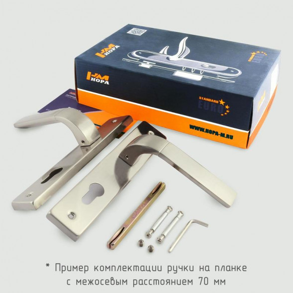 Ручка двер. на планке 109-70 мм (хром) &quot;Нора-М&quot;