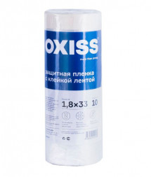 Пленка защитная строительная с клейкой лентой OXISS 1,8*33 м